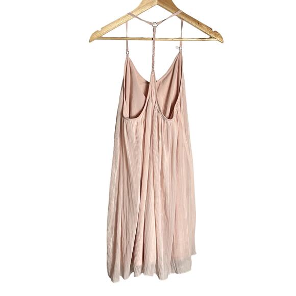 Abercrombie & Fitch Pastel light pink pleated Mini Dress Size M - Picture 4 of 11